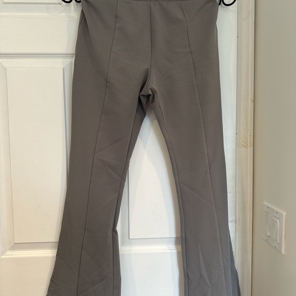 Gray Flared Pants - Picture 2 of 2